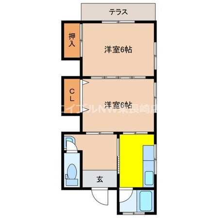 銭座町駅 徒歩7分 1階の物件間取画像